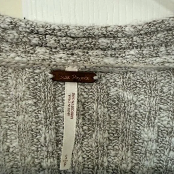 Free People Ribbed Long Duster Cardigan Sweater - Picture 3 of 3